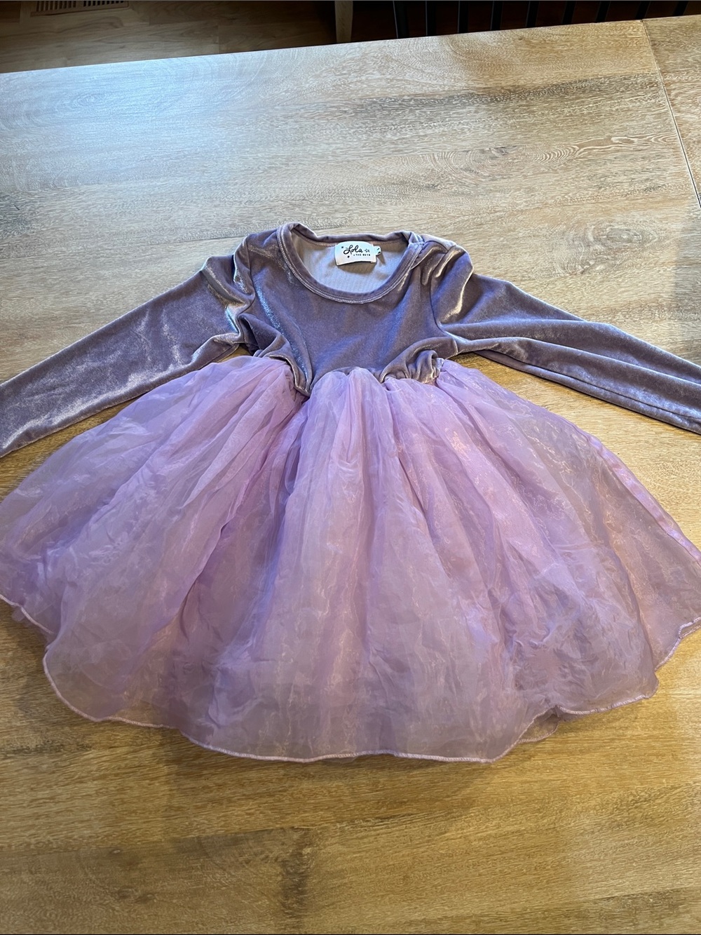 Lola and The Boys size 4 velvet and tulle dress VGUC